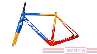 BENCH Comp. Rahmen Cyclecross Carbon Kit Team blue/yellow/red