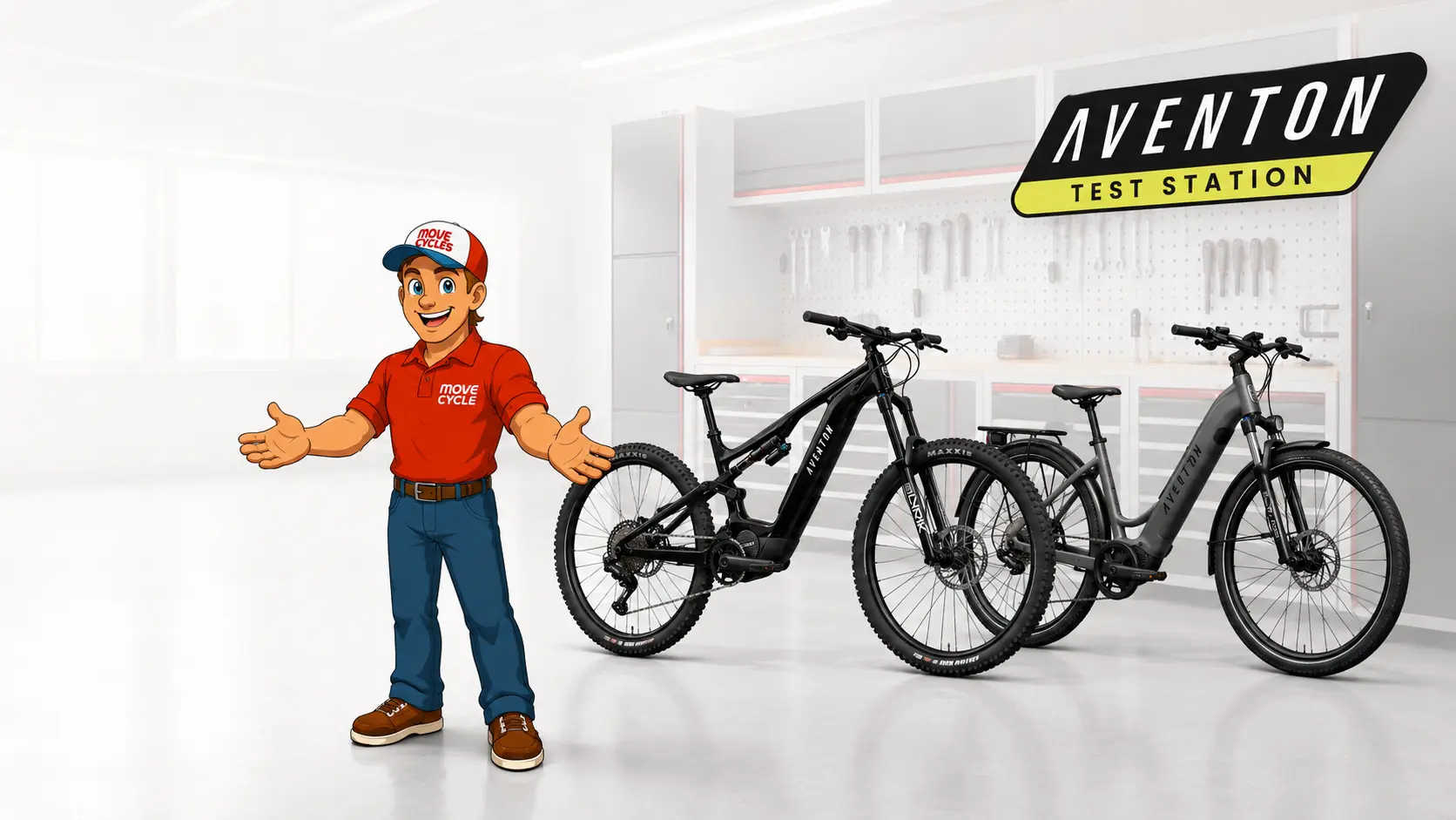 Aventon E-Bikes Test Station bei Move-Cycles