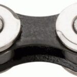 KMC X12 Kette Silber/Schwarz 126 Glieder – 12-fach, MissingLink (BX12NB126)