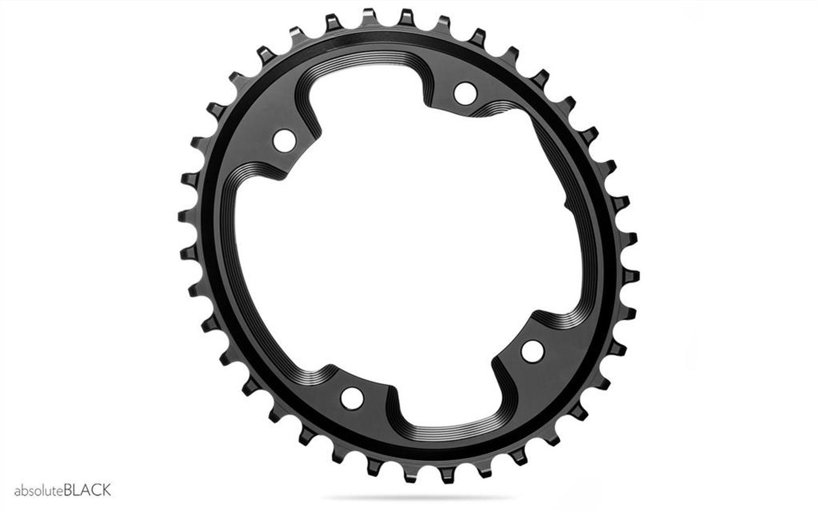 abb-26839-1.jpg absoluteBLACK OVAL CX 1X 110BCD 4 holes Shimano 9100/8000/9000/6800 OVAL 40T +bolts BLACK – Bild 1