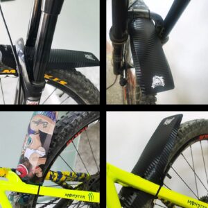 ENLEE MudGuard Fender Spritzschutz Gabel Hinterbau – Bild 5