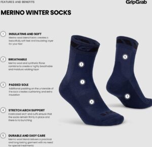 GripGrab Merino Winter Socken – Bild 2