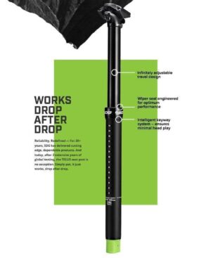 SDG Tellis Dropper Post 31.6mm x 125mm – inkl. Hebel – Bild 2