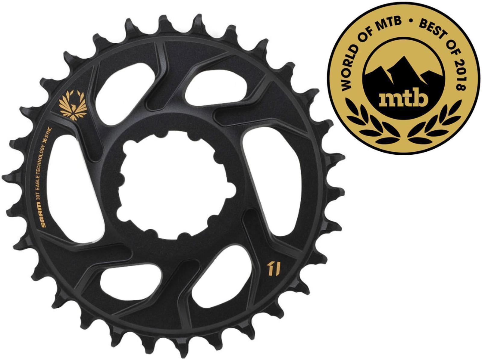 si-407100140-1-1.jpg SRAM Kettenblatt X-Sync Eagle Aluminium / 34T / 3 mm / schwarz – Bild 1