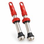BENCH Composite Tubeless Valve Alloy 42mm Set silver-red
