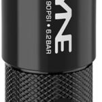 Lezyne Handpumpe CLIK Drive HV CLIK und Presta Aufsatz, 140mm 90PSI, schwarz