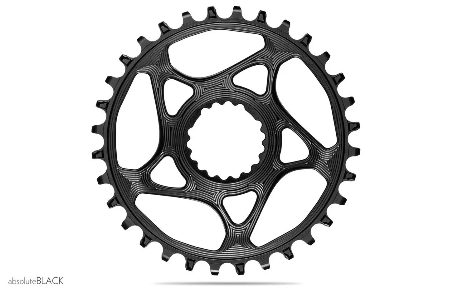 absoluteBLACK Round Cannondale Hollowgram direct mount chainring ROUND 34T BLACK absoluteBLACK Round Cannondale Hollowgram direct mount chainring ROUND 34T BLACK – Bild 1